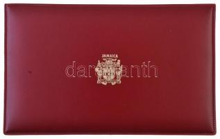 Jamaika 1977. 1c-10$ (9xklf) forgalmi sor sérült dísztokban, benne 1977. 10$ Cu-Ni "George Rodn...