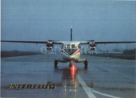 12 db modern repülőgépes motívumlap (MALÉV és Interflug) / 12 modern airplanes motive cards (Hungari...