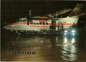 12 db modern repülőgépes motívumlap (MALÉV és Interflug) / 12 modern airplanes motive cards (Hungari...