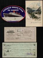 cca 1900-1940 Hajózással kapcsolatos iratok, nyomtatványok