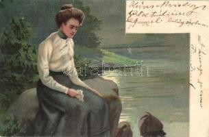 56 db régi motívumlap: üdvözlőlapok, ünnepek, színészek, hölgyek, folklór, stb. / 56 pre-1945 motive...