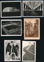 cca 1936-1940 Propaganda kiadás a Nürnbergi birodalmi gyűlés helyszínéről, tervekről, 12 db fotó, Nü...