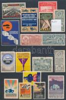 Autó motívum levélzáró tétel berakólapon / Cars poster stamps