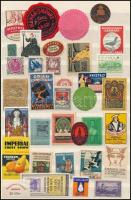 Vegyes levélzáró tétel berakólapon / poster stamps