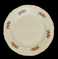 Fontebasso matricás süteményes tányér (10db), matricás, kopott, d:19,5 cm (10×)