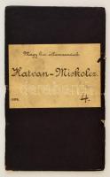 1892 Magyar Királyi Államvasutak Hatvan - Miskolc átnézeti hossz-szelvénye