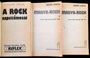 Vegyes könyvtétel, 2 db: 
Sebők János: Magyarock 1-2. Bp.,1984, Zeneműkiadó. Kiadói papírkötés. 
Ó...