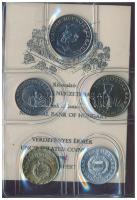 1987. 2f-20Ft (10xklf) forgalmi sor csokoládébarna műbőrtokban T:1