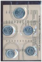 1987. 2f-20Ft (10xklf) forgalmi sor csokoládébarna műbőrtokban T:1