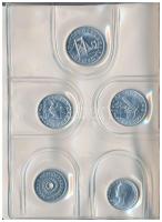 1987. 2f-20Ft (10xklf) forgalmi sor csokoládébarna műbőrtokban T:1