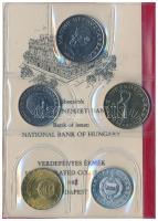 1988. 2f-20Ft (10xklf) forgalmi sor piros műbőrtokban T:1