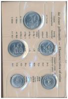 1978. 2f-10Ft (9xklf) forgalmi sor sötétbarna műbőrtokban T:1