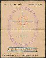 1939 Both Antal (1875-1963) balassagyarmati tanár, polihisztor kézirata a csillagkeresztről
