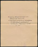 1939 Both Antal (1875-1963) balassagyarmati tanár, polihisztor kézirata a csillagkeresztről