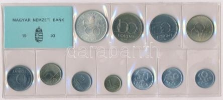 1993. 10f-200Ft (7xklf) érmés forgalmi sor lezárt fóliatokban T:1