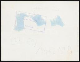 MÁV pályakocsi, MTI grafikus sajtófotó, pecséttel jelzett, 11,5 cm