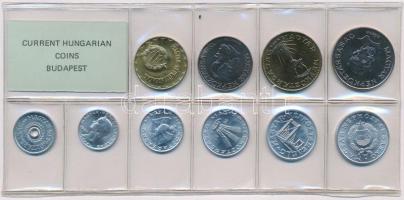 1987. 2f-20Ft (10xklf) érmés forgalmi sor fóliatokban T:1 Adamo FO20
