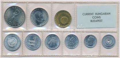 1974. 2f-10Ft (9xklf) érmés forgalmi sor fóliatokban T:1 Adamo FO7