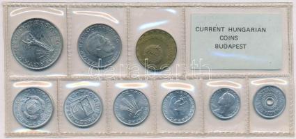 1980. 2f-10Ft (9xklf) érmés forgalmi sor fóliatokban T:1 Adamo FO13