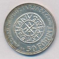 1972. 50Ft Ag "Szent István" T:BU patina
Adamo EM38