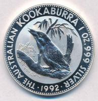 Ausztrália 1992. 1$ Ag Kacagójancsi T:PP Australia 1992. 1 Dollar Ag Kookaburra C:PP Krause KM#164