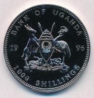 Uganda 1996. 1000Sh Ag "Veszélyeztetett állatvilág - Elefánt" multicolor T:PP
Uganda 1996...