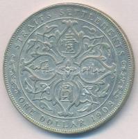 Straits Settlements / Brit gyarmat 1908. 1D "V. György" T:2 ph. 
Straits Settlements / Br...