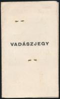 1947 Körmend, Fényképes vadászjegy, illetékbélyegekkel