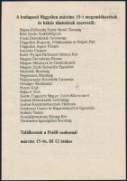 1989 Mit kíván a magyar nemzet? 1989. március 15. Petőfi-szobornál tartott független megemlékezés rö...