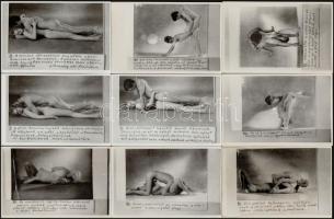 9 db erotikus fotó, felvilágosító szöveggel, 9×14 cm