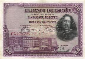 Spanyolország 1928.8.15. 50P T:II