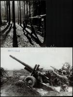 cca 1950-1987 Vegyes katonai fotó tétel, 7 db, közte határőrök, rendőrök is, az egyiken cenzori pecs...