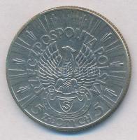 Lengyelország 1934. 5Zl Ag "Jozef Pilsudski / Lövész alakulat jelvény" T:2 karc, patina 
...