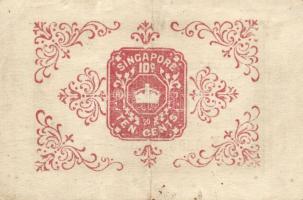 Straits Settlements 1919-20. 10c Sign.A.M.Pountney T:II