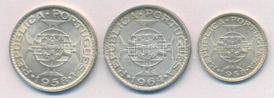 Timor / Portugál gyarmat 1958. 3Esc Ag + 6Esc Ag + 1964. 10Esc Ag T:1-
Timor / Portuguese colony 19...