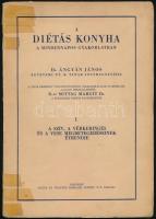 A diétás konyha. A mindennapos gyakorlatban. I. kötet. A szív, a vérkeringés és a vese megbetegedéseinek étrendje. Összeállította: D. Mittag Margit Dr. Bp.,1932, Singer és Wolfner. Kiadói papírkötés, javított kötéssel, a könyvtest részben elvált a kötéstől, a hátsó borító foltos.