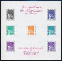 1 db forgalmi bélyeg kisív, 1 definitive stamp minisheet
