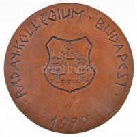 1979. "Bethlen Gábor 1580-1629 / Ráday Kollégium Budapest 1979" kétoldalas Br plakett (143...