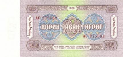 Mongólia 1966. 3T, 5T, 10T, 25T, 50T T:I- Alig látható saroktörés!