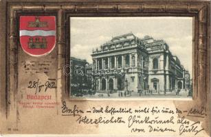 1902 Budapest VI. Magyar királyi Operaház. Címeres litho keret