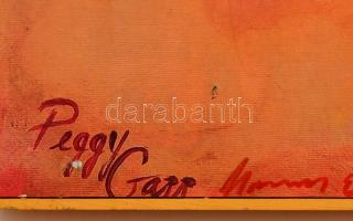 Pipacsok, művészi nyomat, vászon-farost, 51,5×51,5 cm