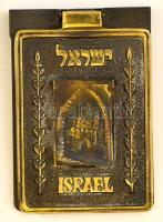 Israel fém jegyzettömb tartó, 11,5×8 cm