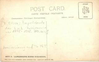 1914  K.u.K. Tb 74 T Torpedóromboló egy torpedó kilövése közben / K.u.K. Kriegsmarine, Lanzierung ei...