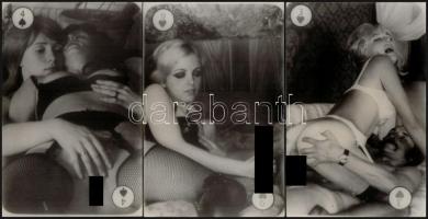 11 db pornó fotó korabeli nagyítása, 14×9 cm