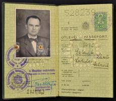 1946 Keményfedeles útlevél / Hungarian passport.