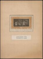 Gerzson Pál (1931-2008): Vak Bottyán, Labancok után. Linó, papír, paszpartuban, 12×9,5 és 7×11 cm