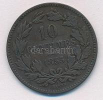 Luxemburg 1855A 10c Br T:2- Luxembourg 1855A 10 Centimes Br C:VF Krause KM#23.2