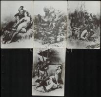 10 db erőszakot ábrázoló erotikus illusztrációról készült fénykép