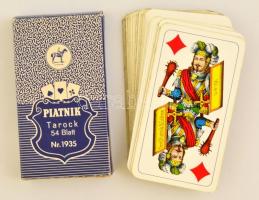 cca 1930 Régi Piatnik tarokk kártyapakli, eredeti csomagolásban, jó állapotban