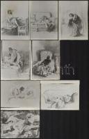 31 db Zichy erotikus illusztrációt ábrázoló fénykép